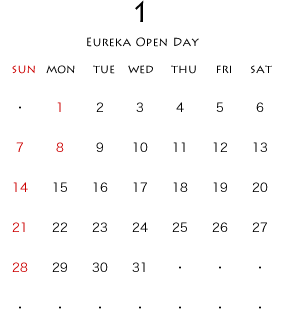 2024年01月のカレンダー